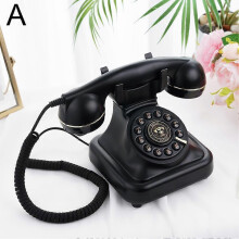 Grabadora de voz rotativa retro de 16 GB con tarjeta TF, carga USB, teléfono de escritorio clásico para oficina en casa.