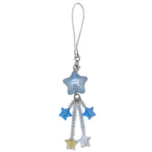 Star Bead Tassels Pendant Phone Charm Hanging Rope Phone Chain Strap Bag Lanyard Keychain Blue