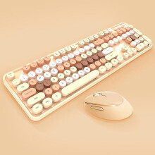 Mofii Sweet Mouse Set Girls Punk Office Set, Colour: White Pink Version Milk Tea Mixed Color Not