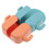 Wall-Mounted Container Phone Charging Rack for Storage 2Pcs Orange ABS 1