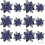 12-Pack Christmas Artificial Flowers - Realistic Festive Floral Arrangements 1
