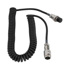 Cble d'extension de microphone spiral pratique 8 broches mle et femelle