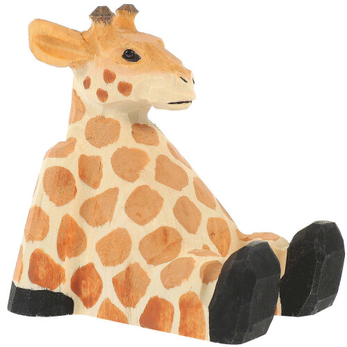 Supporto per cellulare a forma di giraffa, in legno, set da 5 pezzi