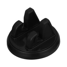 Supporto per telefono da auto in silicone per navigazione, colore nero.