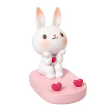 Supporto da tavolo per cellulare, set da 3 pezzi, colore rosa, dimensioni 9,5 x 8,5 x 5,5 cm.