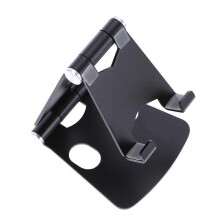 Desktop Phone Cradle Lazy Double Folding Bracket Easy Black Mobile Phone Office 8.70X7.00X6.70CM