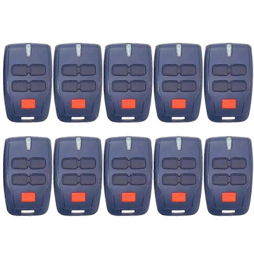 10pcs Remote Control 4 Button 433MHz Rolling Code Garage Door Gate Remote BFT MITTO 2 MITTO 4 Black