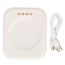 Magnetische USB-Ladestation mit Ladekabel für Oppo Watch 2, 3 und 3 Pro (Weiß)