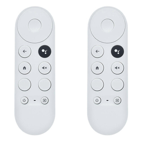 2X G9N9N Voice Bluetooth IR Remote Control for Google TV GoogleChromecast 2020 W3JD White