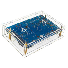 Caja acrílica transparente Banana PiR4 Placa Carcasa acrílica Carcasa de acrílico Ventilador de refrigeración Disipador de calor Multicolor