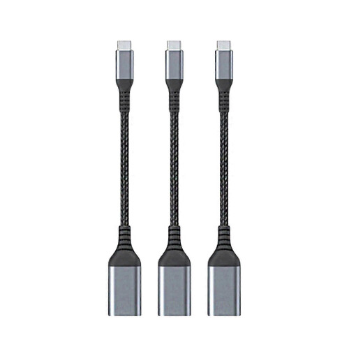 Highly Speed USB C USB Adapter OTG USB c Cable Data Syncing Androids Phone Wide Multicolor 3pc