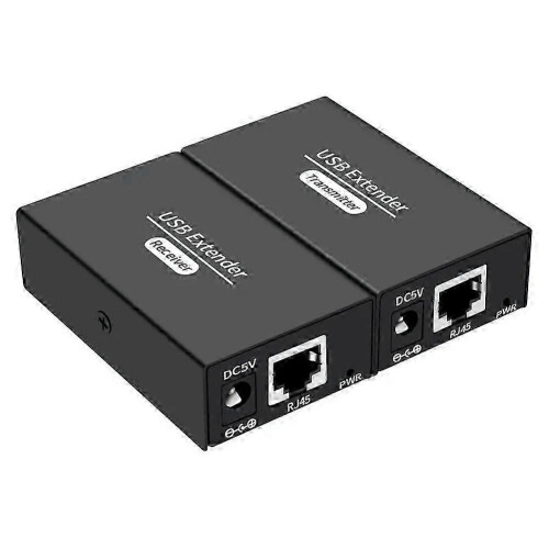 120M 4 Ports USB Extender over Ethernet RJ45 Cat6 Cable Hub Adapter Mouse Printer Scanner EU PLUG