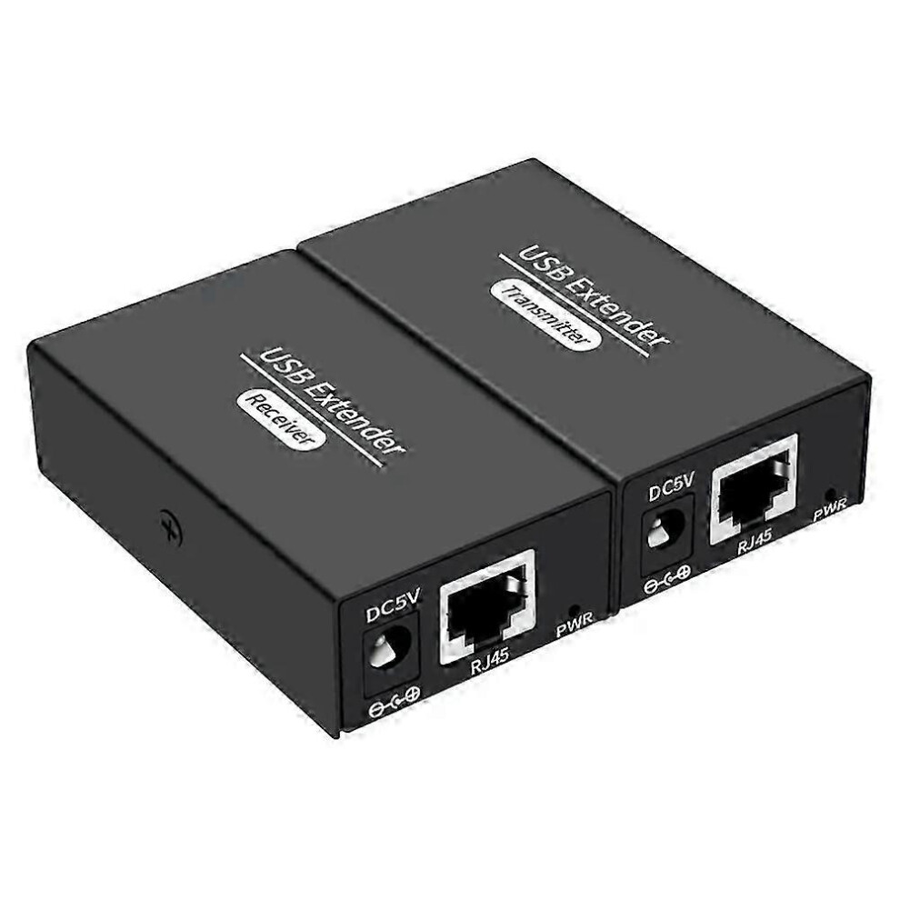 120M 4 Ports USB Extender over Ethernet RJ45 Cat6 Cable Hub Adapter ...