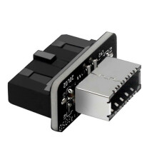Connecteur interne USB 3.0 vers adaptateur frontal Type-E 3.1/3.2 TypeC pour carte mère GZ ft