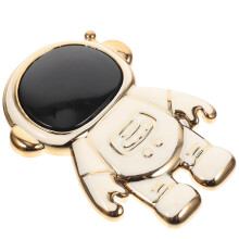 Astronaut Phone Holder Cartoon Desktop Ornament for Holding 10Pcs White