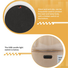 USB Candle Light Rechargeable Flameless Electric LED Candle Dancing Moving Candles Light Home Decoration
