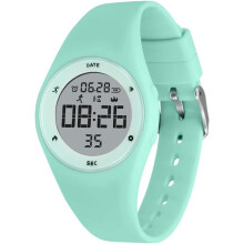 Cyan Children Digital Watch with Pedometer Stopwatch Alarm and Calendar, Lightweight Sports Watch for Girls and Boys with Silicone Strap