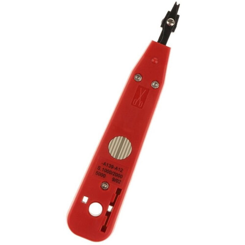 For Punch-Down Tool for Network Module Jacks and Patch Panels - for Ethernet, Cat5/Cat6 Cable Termination & Maintenance 2