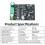 6-80V 3-Phase Brushless  (BLDC) Motor Controller/Driver Board - Sensorless, PWM Speed Control Supported 5