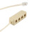 RJ11 6P4C un 6P4C 4 Modo Telefono Linea Componibile Splitter Adattatore - Beige 8