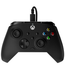 Turtle Beach Rematch Core Black Wired Gaming Controller with Audio Controls, Rumble Motors and Hall Effect Thumbsticks – Licensed for Xbox Series X