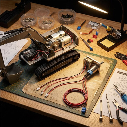 RC 1/14 for Double  E010/E111 Excavator  Module DIY Retrofit 2