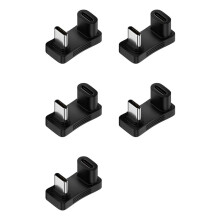 5X Adaptateur USB 3.2 Type C Femelle Vers Mâle 180 Degrés en Forme de U 100 W OTG 10 Gbit/S Données Rapides 4K