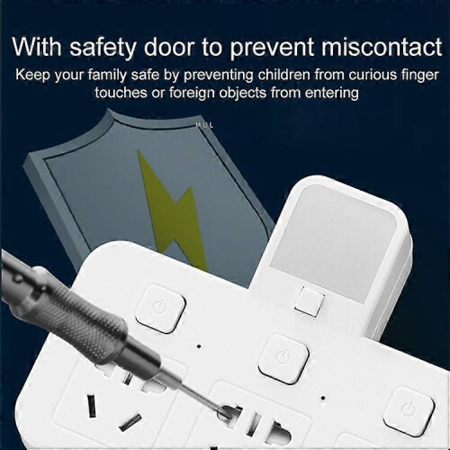 Home Office USB Wireless Plug Converter Plug Board, with Night Light 1 to 3 + 2USB Not Specified 2
