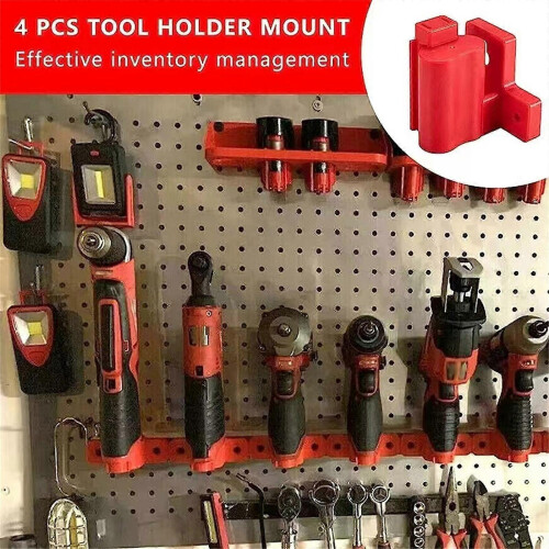 Tool Holder Mount 12V Drill Tool Hanger Plastic Drill Tool Mount 12V Tool Holder Dock Hanger 4 1