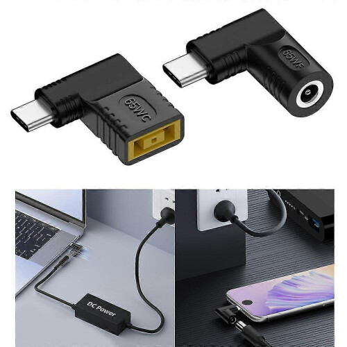 Type-C DC Power Plug Jack TypeC Male DC- Female Adapter Notebook PC Phone Optional 3.5*1.35mm 1