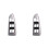 2X Car Front Left Window Glass Button  Panel Cover Frame for  Land  Prado 120 LC120 2003-2009 2