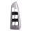 2X Car Front Left Window Glass Button  Panel Cover Frame for  Land  Prado 120 LC120 2003-2009 3