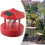 2X LED Solar Powered Lighthouse,360 Degree Rotating Lamp LED Solar Lighthouse Landscape Path Lights A 7