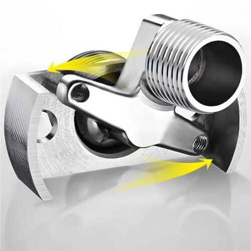Adjustable Faucet Angle Bent Foot Eccentric Screw Angle Faucet Adapter Shower Conversion Foot Corrector Accessories 2