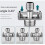 Adjustable Faucet Angle Bent Foot Eccentric Screw Angle Faucet Adapter Shower Conversion Foot Corrector Accessories 5