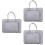 Laptop Storage Bag Felt Portable Container for 3Pcs Business Use 2
