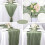5X Table Runner Boho Gauze Cloth Table Runner Rustic Sheer Runner for Wedding Baby Shower Table Decorations 90X400cm 7