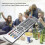 Sharp Aquos TV Remote Control Replacement, Smart Portable Size Remote for Sharp TVs silver 2