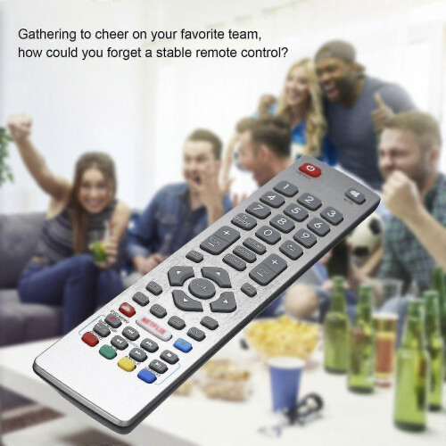 Sharp Aquos TV Remote Control Replacement, Smart Portable Size Remote for Sharp TVs silver 1