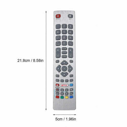 Sharp Aquos TV Remote Control Replacement, Smart Portable Size Remote for Sharp TVs silver 2