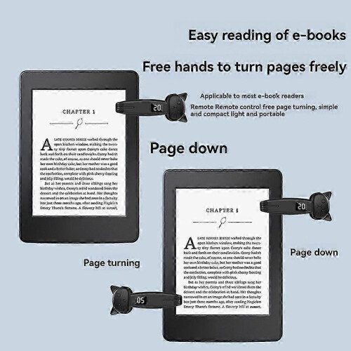 Remote Control Page Turner E-Reader Bluetooth Phone Screen Auto Clicker Camera Shutter Live CHP Pink 1