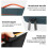 HAWEEL HWL2166 Zipper Briefcase Laptop Bag Handle for 15inch Notebook Computer Multicolor Navy Blue 2