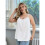 Regatas  Size Femininas com Alças Finas e Estilo Túnica Branco L 6