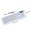 Gaming Keyboard Mouse Combo for Computer 1Set Wired White Keyboard Mouse 2