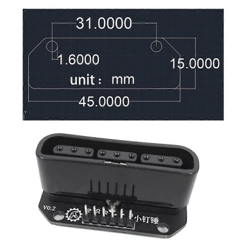 2PCS PS2 PS3 Handle Adapter Board Controller Handle Adapter Plate Robot Car STM32 Arduino 51 Black 1