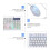 Gaming Keyboard Mouse Combo for Computer 1Set Wired White Keyboard Mouse 5