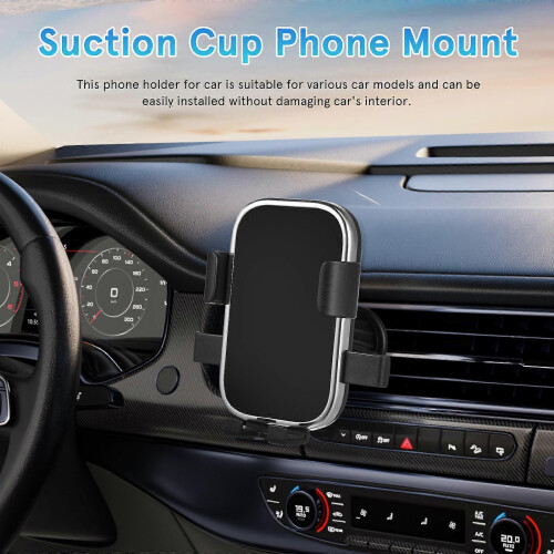 Supporto per telefono da auto in plastica, set da 3 pezzi per cruscotto. 1