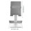 Silver Phone Support Aluminium Alloy Desktop Stand for Holding Phone 1Pcs 2