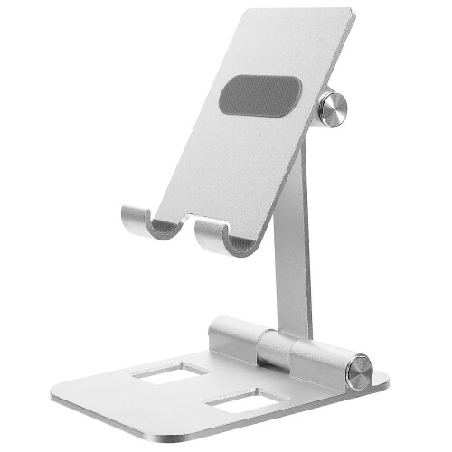 Silver Phone Support Aluminium Alloy Desktop Stand for Holding Phone 1Pcs 2