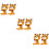 Orange 6Pcs Folding Phone Holder Stand for Phone Desktop Rack 5